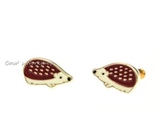 Lovely Cute Hedgehog Earrings