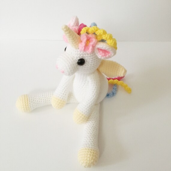 Amigurumi Unicorn Plush Mythical Creature Crochet Unicorn Toy