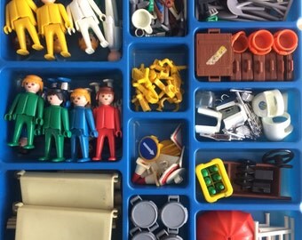LOT DE PLAYMOBIL * 7 Chevaliers Nains Du Loup Rouge Et Vert