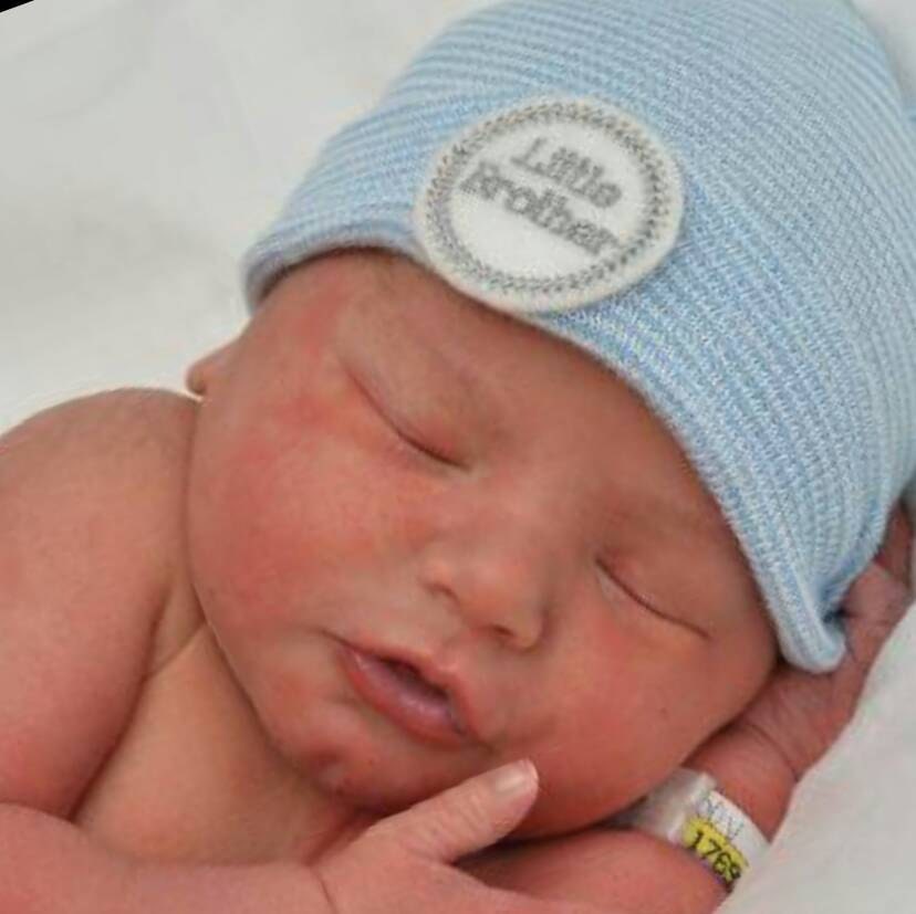 A Best Seller Newborn Hospital Hat. 2 Ply Baby Boy Little