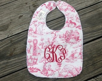 Best Bib - Bunny Toile Pink (2 Pack)