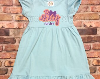 Big Sister Dress, Big Sister Outfit, Big Sister T-Shirt, Big Sister Gift
