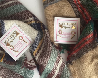 half off FLASH SALE!! Tartan Blanket Scarf