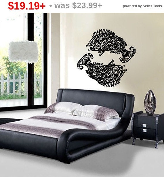  Black  Friday  SALE Fish Wall Decals Women Bedroom  Art by 