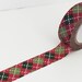 Traditional Christmas Washi Tape Set - Single Roll Set - Red Green Tartan