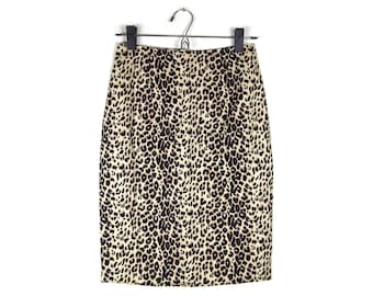 Leopard Print High Waisted Pencil Skirt
