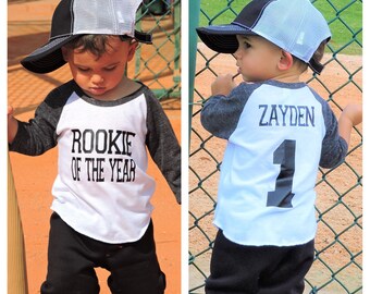 Rookie of the year birthday shirt, Baseball birthday shirt, boys birthday shirt, baseball birthday party, 1st birthday shirt, first birthday