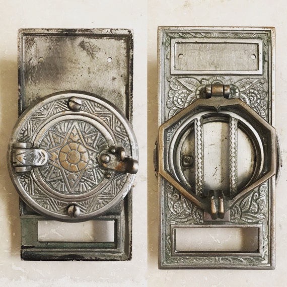 RESERVED Antique Door Knocker with Peephole / Speakeasy Door - RESERVED- Antique Door Knocker with Peephole / Speakeasy Door Grill /  Ornate Door Hatch with