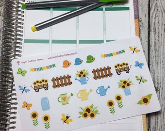 Sunflower Garden Decorative Stickers
