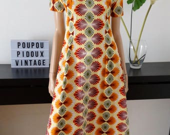 Robe longue wax tissu africain taille 34/36 / uk 6/8 / us 2/4