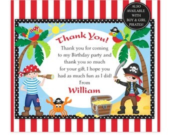 Pirate thank you | Etsy