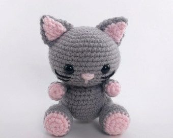 PATTERN: Crochet cat pattern - amigurumi cat pattern - crocheted kitten pattern - cat toy tutorial - PDF crochet pattern