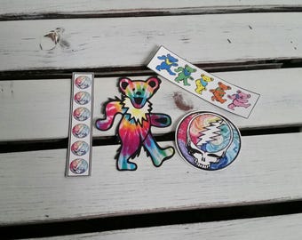 Grateful Dead Sticker Pack/Laminated Weatherproof Stickers