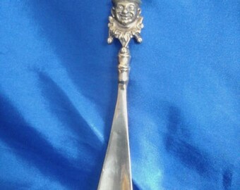 Vintage Brass Jester/Clown Shoehorn