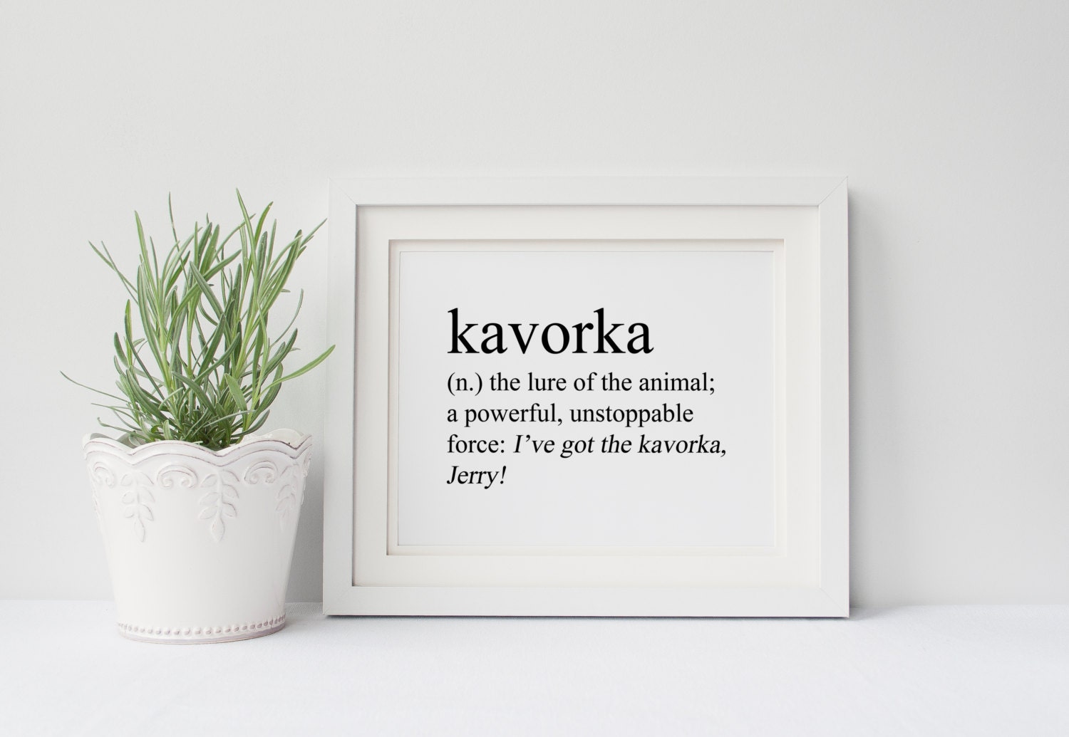 Seinfeld Poster Kavorka Definition Dictionary Cosmo Kramer