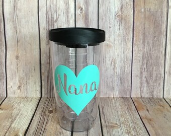 Personalized Nana cup, 16 oz tumbler, Mom gift, Nana gift, Mother's Day gift for Nana Grandma, bpa free tumbler