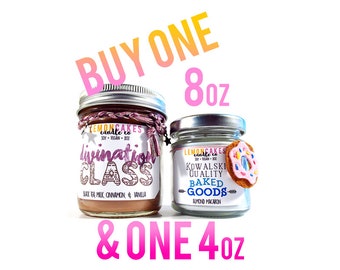Buy One 8oz & One 4oz - Book Candles - Fandom Candles - LemonCakes Candle Co