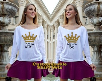 Sorority Shirts | Princess Big |Big Little Sorority Shirts |Off the shoulder Sorority Shirts |Sorority Sister Gifts|Sorority Reveal Gifts