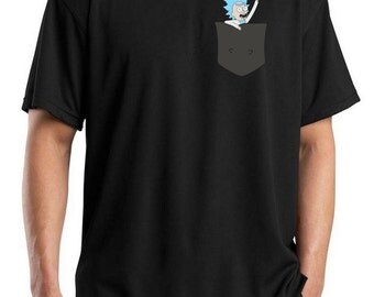 Pocket Tiny Rick Mens T-shirt - Rick & Morty Season 3 Comedy T-shirt