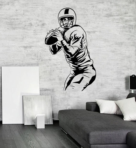 Football Wall Stickers Football Player Decal Home Wall Decor