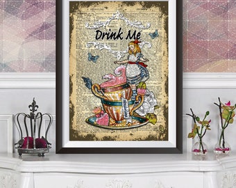 Alice In Wonderland Wall Art alice in wonderland wall art | etsy Alice In Wonderland Wall Art alice in wonderland wall art | etsy