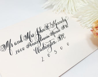 Wedding Calligraphy Envelope Addressing/Save the date Calligraphy/Envelope Addressing/ Hand Lettering/ Custom Wedding Address