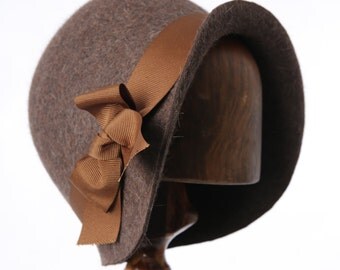1920's Brown Miss Phryne Fisher Cloche Hat