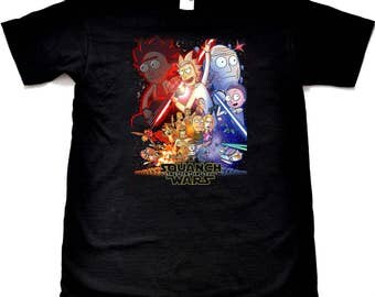 Rick & Morty Star Wars Parody Comedy T-Shirt