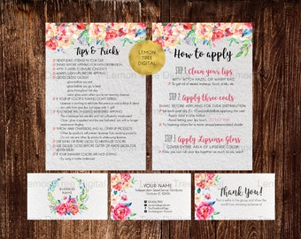 Lipsense how to apply, lipsense tips and tricks, lipsense business cards, thank you card, lipsense business bundle, application instructions
