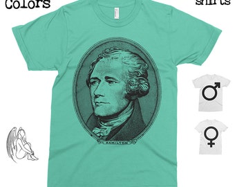 Alexander Hamilton T-shirt, Tee, American Apparel, Founding Father, America, Jefferson, Miranda, Musical, Cute Gift