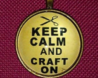Items similar to Keep Calm and Craft On, 11x14 Print-(Grass Green ...