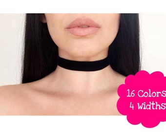 Black Choker necklace Black Velvet choker Black Choker Thick Choker Wide Choker 90s choker 90s grunge Black Chocker Necklace 90s Style