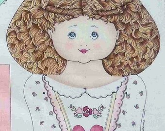 Mary Jane Doll Fabric Panel - Cut & Sew Doll Panel - Fabric Doll Panel - Large Doll Pattern - Stuffed Doll Pattern - Soft Doll Pattern 1993