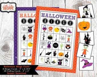 Halloween Bingo | Printable Game | INSTANT DOWNLOAD | BINGO Cards | Halloween | Kids Activities | Bingo