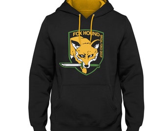 Foxhound 2 Tone Varsity Hoodie inspired by Metal Gear Solid