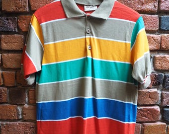 Rainbow stripe shirt | Etsy