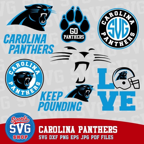 CAROLINA PANTHERS SVG files Silhouette files CriCut Vector