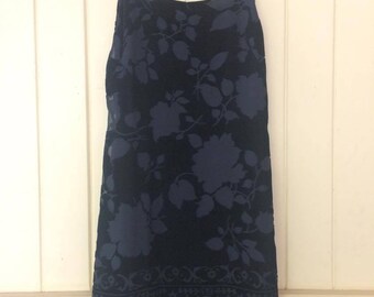 90's burnout velvet dress