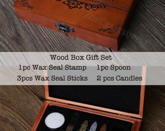 A-Z Capital Letter Initial Wax seal stamp Paper Gift Set /Wax seal Kit/Monogram stamp/ wedding seals/wedding invitation seal/wedding gift