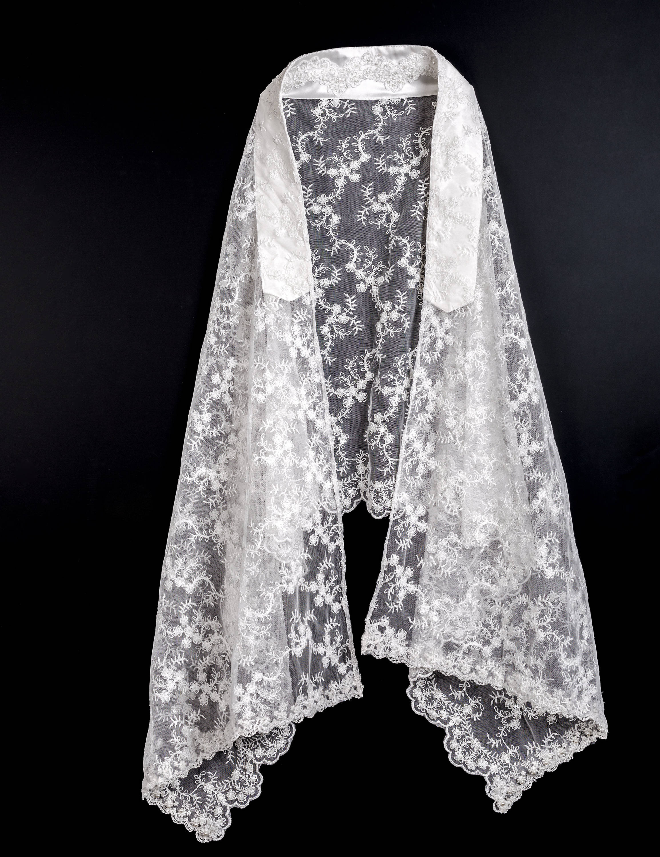 Women’s Off White Prayer Shawl Tallit for Bat Mitzvah or