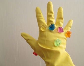 Infinity Gauntlet 1:1 Replica Guardians of the Galaxy Thanos Cosplay Gems Stones Glove Right Hand Wearable