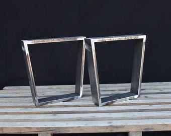 Steel Bench Legs, Coffee Table Legs, Metal legs, Square Bench Base, Coffee Table Base, SET(2)
