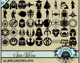 Star Wars svg, May the Force, Jedi Knight, ai, svg,eps,png, dxf, C3P0 svg, R2D2 svg, Luke Skywalker svg, darth vader svg, Princess Leia svg