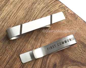Little Boy Gift First Communion Gift 1st Communion Tie Bar First Communion Tie Clip 1st Communion Gift Little Boy Gift Confirmation Gift