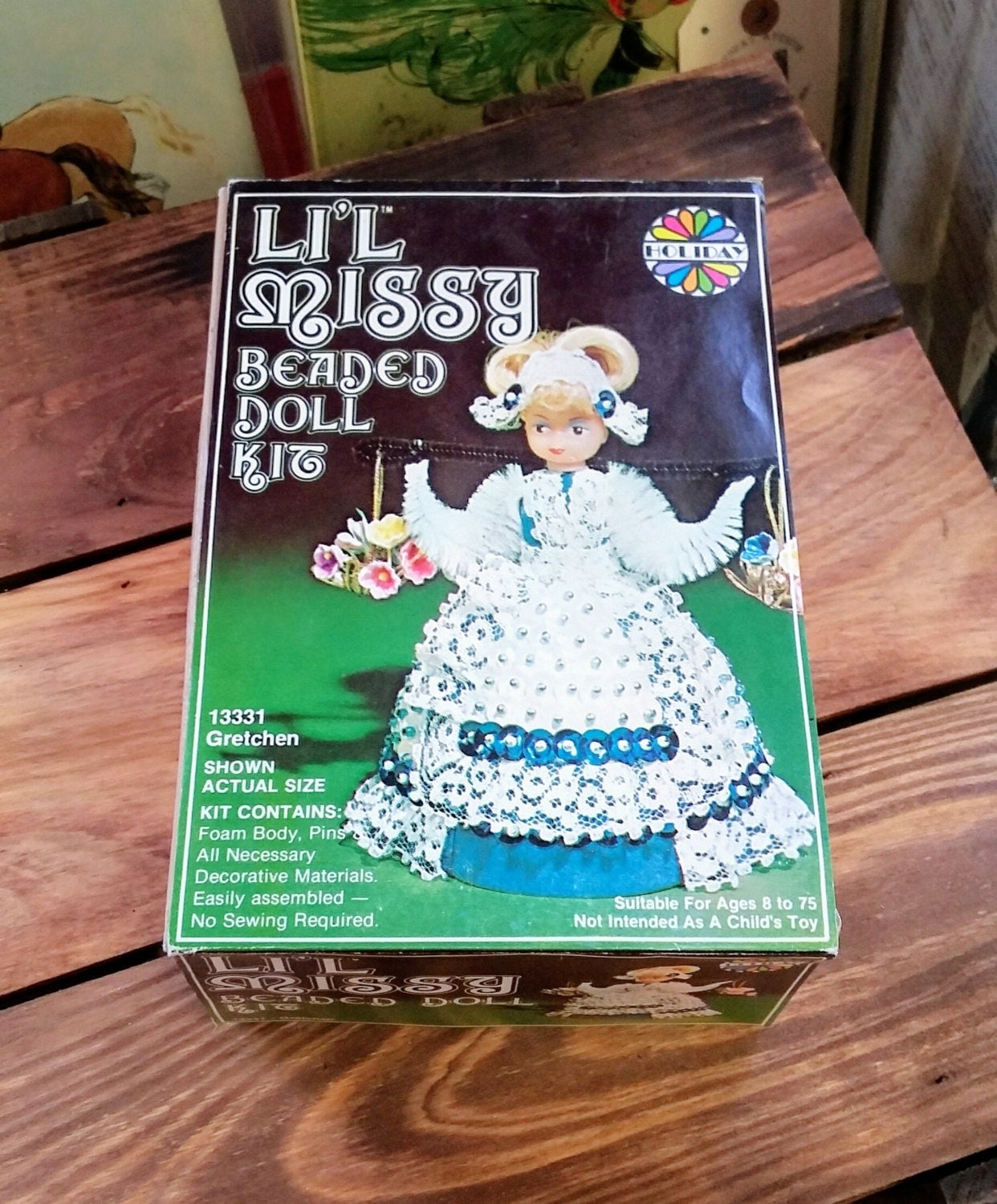 Vintage Doll Kit Lil Missy Beaded Doll Kit 13331 Gretchen