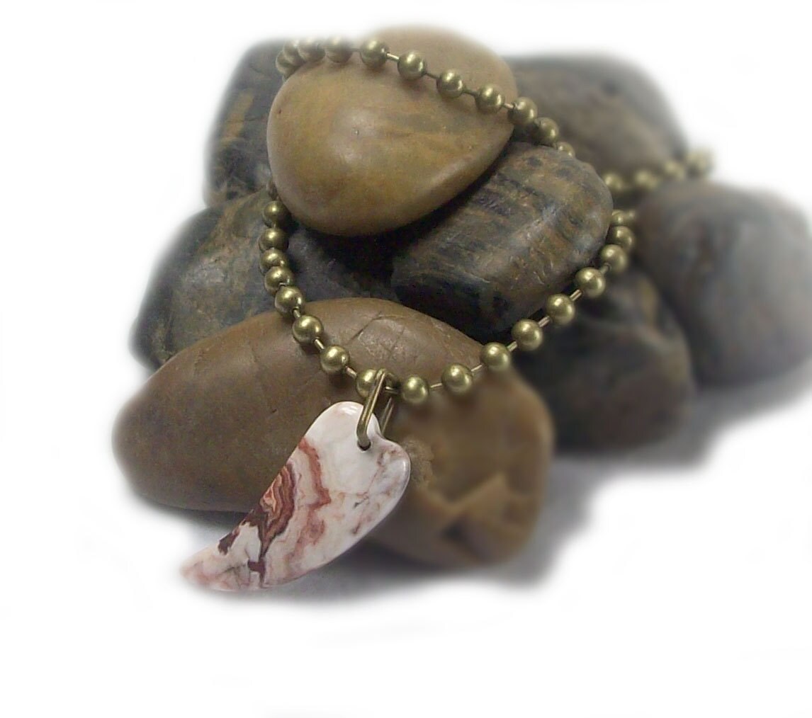 Mens Necklace Mens Chain Surfer Necklace Ball Chain Tooth