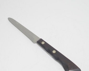 Mid Century Ekco Arrowhead Flint Stainless Vanadium Paring Knife, Ekco Flint Vanadium Paring Knife, Ekco Arrowhead Flint Vanadium Knife