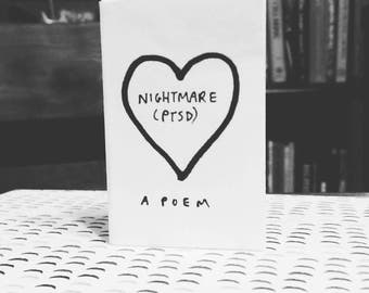 Nightmare (ptsd) Poem Mini Zine