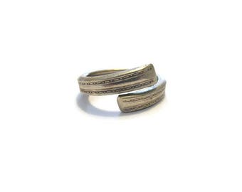 Vintage Silver Spoon Ring Size 9.5