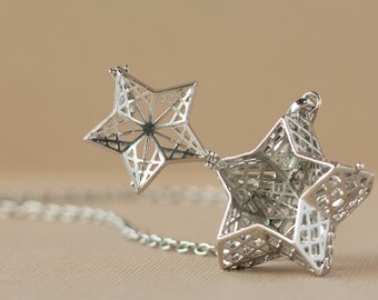 Essential Oil Diffuser Necklace, Star Locket, Aromatherapy Jewelry, Essential Oil Diffuser Jewelry, Star Necklace, Oil Diffuser Locket